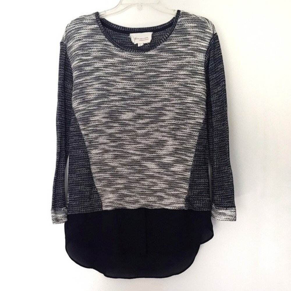 Two by Vince Camuto Navy & Cream Sweater Size XS